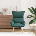 vidaXL fauteuil Vert foncé 69 x 74 x 93 cm Tissu Sherpa