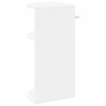 vidaXL Table d'appoint Blanc 29 6 x 29 6 x 60 cm Bois d'ingénierie