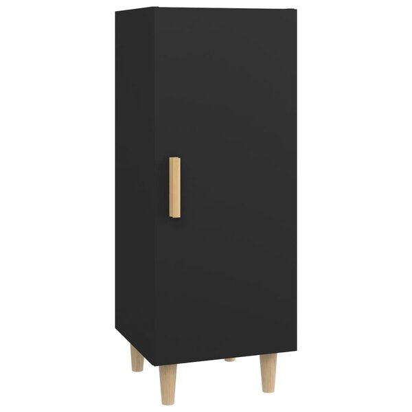 vidaXL Buffet Noir 34 5x34x90 cm Bois d'ingénierie