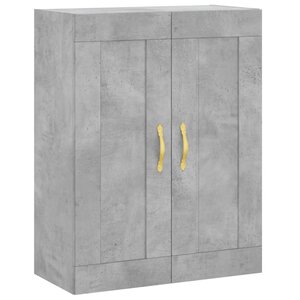 vidaXL Armoire murale gris béton 69 5x34x90 cm bois d'ingénierie