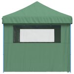vidaXL Tente de fête 292 x 580 x 315 cm Vert Tissu Oxford