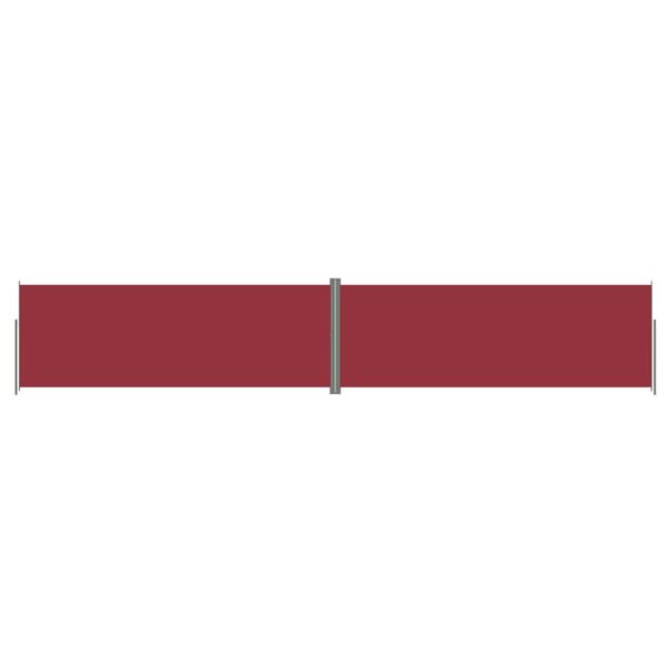 vidaXL Auvent latéral rétractable Rouge 220x1200 cm
