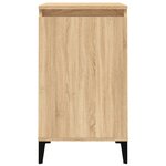vidaXL Tables de chevet 2Pièces chêne sonoma 40x35x70cm bois d'ingénierie