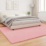 vidaXL Tapis en Fourrure Synthétique de Lapin Olite Rose 200 x 280 cm