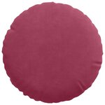 vidaXL Coussins de siège 2 Pièces Bordeaux Ø 40 x 13 cm Velours
