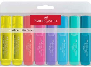 étui de 8 Surligneurs TEXTLINER 1546 PASTEL FABER-CASTELL