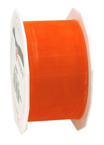Organza sheer 25-m-rouleau 40 mm orange