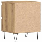 vidaXL Cabinet de chevet 2 Pièces chêne artisanal 40 x 35 x 50 cm