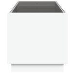 vidaXL Table basse avec LED infini blanc 70x50x50 cm