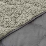 vidaXL Duvet d'hiver Matelassé Gris clair 140 x 220 cm