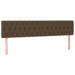 vidaXL Sommier à lattes de lit matelas et LED Marron foncé 180x200cm