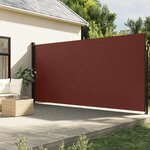 vidaXL Auvent latéral rétractable marron 200x600 cm