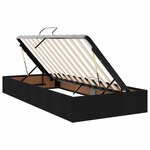 vidaXL Lit de Rangement Noir 180 x 200 cm Cuir synthétique