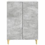 vidaXL Buffet Gris béton 66 x 34 5 x 90 cm Bois d'ingénierie