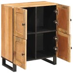 vidaXL Buffet avec porte Marron 60 x 33 x 75 cm Bois de mangue massif