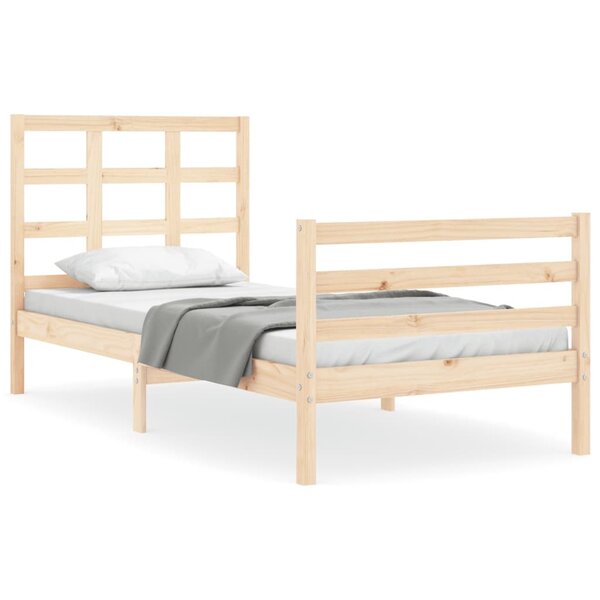vidaXL Cadre de lit sans matelas bois massif