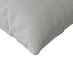 vidaXL Coussins de canapé 2 Pièces Gris 200 x 40 cm tissu