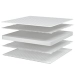 vidaXL Matelas en mousse à mémoire de forme blanc 100x200x17 cm doux