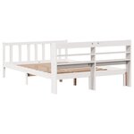 vidaXL Cadre de lit sans matelas blanc 150x200 cm bois de pin massif