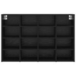 vidaXL Cabinet à chaussures avec étagère Chêne noir 103 x 30 x 67 cm