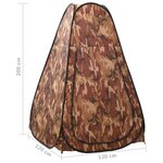 vidaXL Tente de douche escamotable Camouflage