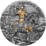 Monnaie GENGHIS KHAN Legendary Warriors 2 Oz Argent 5$ Niue 2024 (PRÉCOMMANDE)