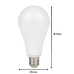 Ampoule e27 led 9w a60 220v 230° - blanc froid 6000k - 8000k - silamp