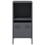 vidaXL Buffet anthracite 35x39x73 5 cm acier laminé à froid