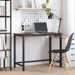 vidaXL table Chêne fumé 80 x 50 x 76 5 cm Bois d'ingénierie et acier