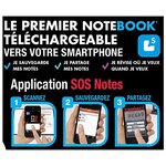 Cahier ETUDIANT 'Nomadbook' 24x31 cm Quad 5x5 160 pages 90g avec chemise intégrée OXFORD