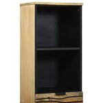 vidaXL Cabinet de Salle de Bain avec étagère Marron 38 x 33 x 160 cm