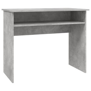vidaXL Bureau Gris béton 90x50x74 cm Bois d'ingénierie