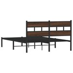 vidaXL Cadre de lit sans matelas avec tête de lit 140x200 cm