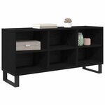 vidaXL Meuble TV Chêne noir 103 5 x 30 x 50 cm Bois d'ingénierie