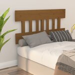 vidaXL Tête de lit Marron miel 183 5x3x81 cm Bois massif de pin