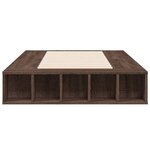 vidaXL Cadre de lit sans matelas chêne marron 100x200 cm