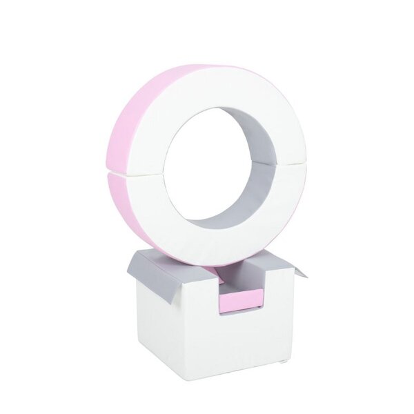 Ensemble de cerceaux 3 blocs blanc rose gris