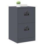 vidaXL Cabinet de Dossier avec tiroir Anthracite 44 x 50 x 106.5 cm