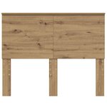 vidaXL Tête de lit Chêne artisanal 120 cm Bois d'ingénierie
