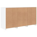 vidaXL Buffet avec lumières LED blanc 123x37x67 cm