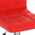 vidaXL Tabouret de bar Rouge Similicuir