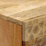 vidaXL Table de chevet 40x33x46 cm Bois de manguier solide