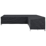 vidaXL Housse pour meubles Noir 330 x 255 x 80 cm Tissu Oxford 210D
