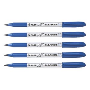 Marqueur CD-DVD Begreen Pointe Moyenne Bleu x 5 PILOT