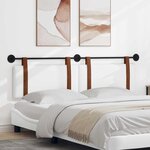 vidaXL Tête de lit suspendue Uni Blanc 190 x 55 x 5 cm PU antique