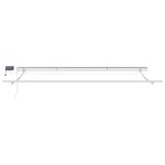 Store rétractable manuel avec LED blanc 500x350 cm
