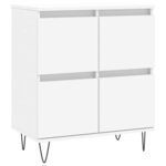vidaXL Buffet Blanc 60x35x70 cm Bois d'ingénierie