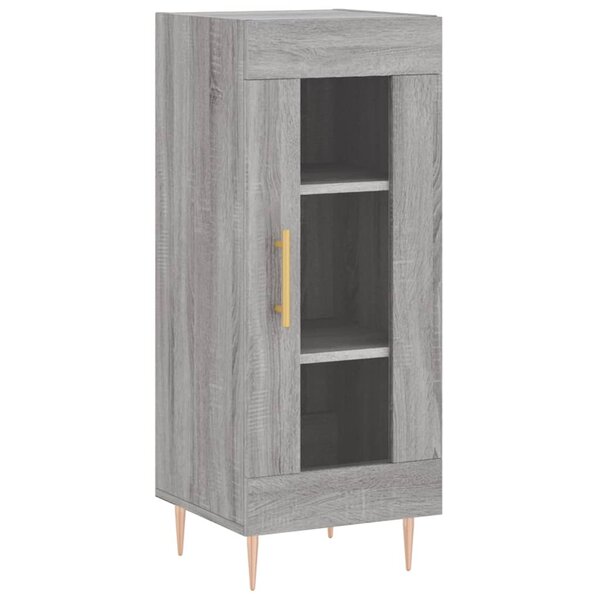 vidaXL Buffet Sonoma gris 34 5x34x90 cm Bois d'ingénierie