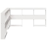 vidaXL Tête de lit de bibliothèque en forme de L bois massif de pin