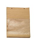 (1 lot   1000 sacs) sac papier liassé avec fenêtre en amidon de maïs 3